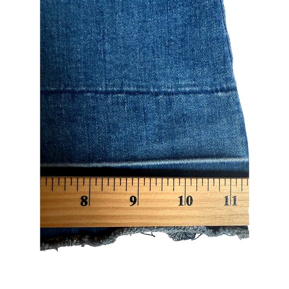 VTG Flare Jeans Womens 28x32 6 Blue Denim Bell Bottom Y2K Festival Boho 90s - Picture 5 of 9